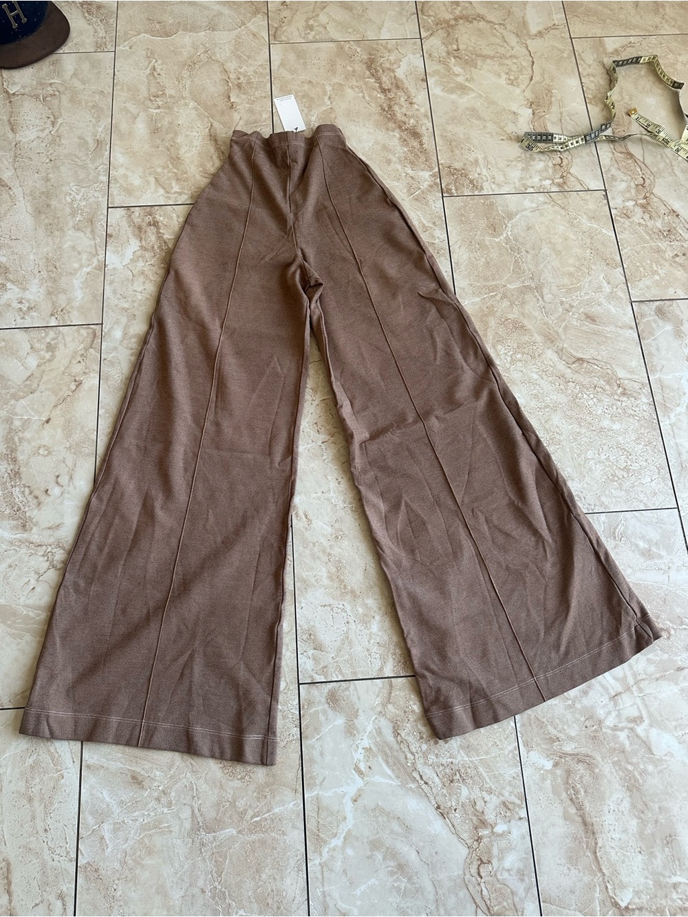 Ripley rader High-Rise Wide Leg Flare Jeans in Brown